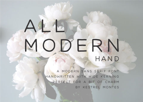 All Modern Hand-wedding invitation font-Ink Me This