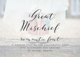 Great Mischief Calligraphy Font-wedding invitation font-Ink Me This