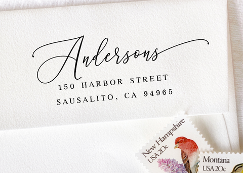 Pre-inked Return Address Stamp #894