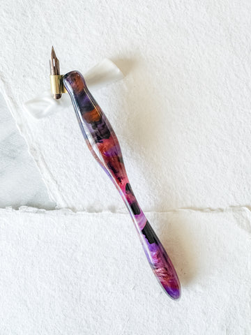 Calligraphy Pen Holder: Black Raspberry