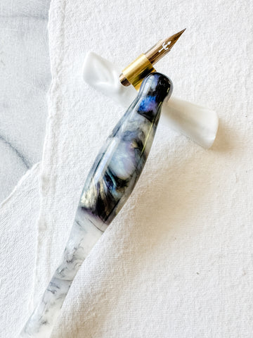 Calligraphy Pen Holder: Abalone