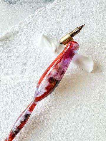 Meprotal Dip Pen Hout Kalligrafie Schuine Penpunt Pen Houder met Verwijderbare Multi-Fit Messing Flens voor Engelse Kalligrafie Tekening Comic, Bruin Meprotal Dip Pen Hout Kalligrafie Schuine Penpunt Pen Houder met Verwijderbare Multi-Fit Messing Flens voor Engelse Kalligrafie Tekening Comic, Bruin