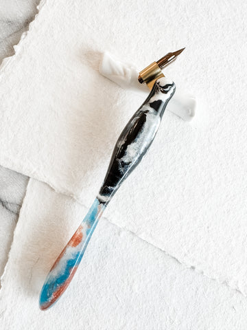 Calligraphy Pen Holder: Patina