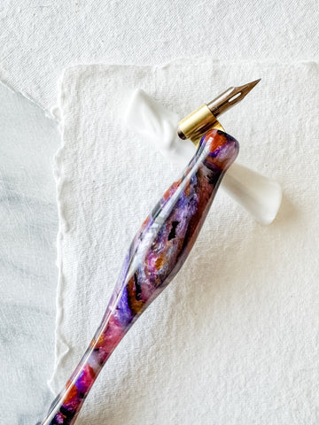 Calligraphy Pen Holder: Bejeweled