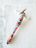 Calligraphy Pen Holder: Abalone Fire