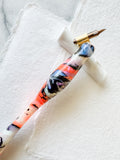 Calligraphy Pen Holder: Abalone Fire