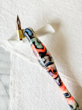 Calligraphy Pen Holder: Abalone Fire