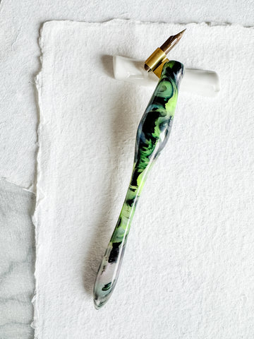 Calligraphy Pen Holder: Satellite