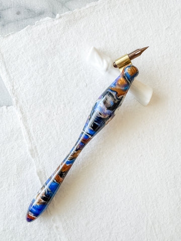 Calligraphy Pen Holder: Deep Galaxy