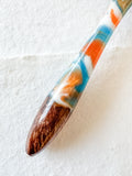 Calligraphy Pen Holder: Nectarine Fields