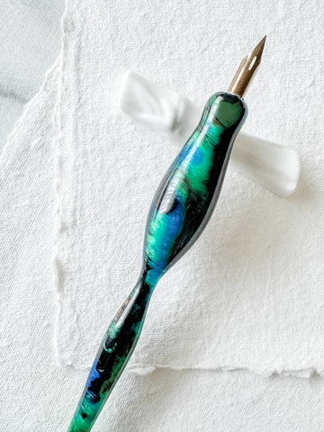 Calligraphy Pen Holder: Earth