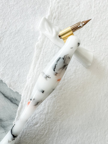Calligraphy Pen Holder: Marbled