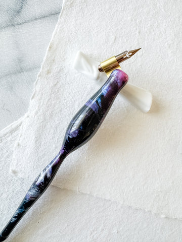 Calligraphy Pen Holder: Lupine