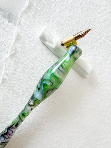 Calligraphy Pen Holder: Rainforest