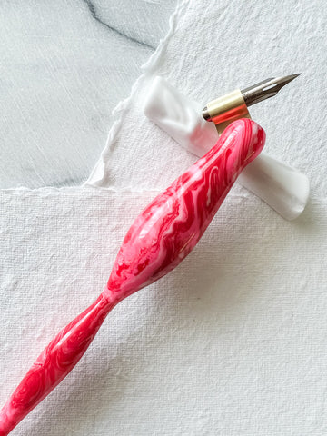 Calligraphy Pen Holder: Lipstick