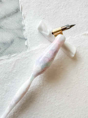 Calligraphy Pen Holder: Cotton Candy