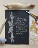 Commissioned Calligraphy/Engraving: Caroline