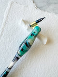Calligraphy Pen Holder: Lagoon