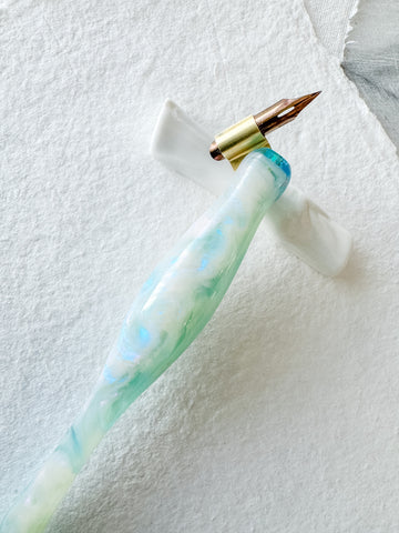 Calligraphy Pen Holder: Lake Tahoe