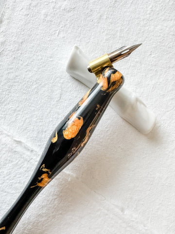 Calligraphy Pen Holder: Monarch