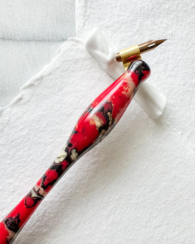 Calligraphy Pen Holder: Ladybug