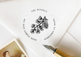 Round Address Stamp #020