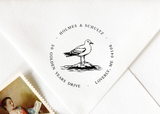 Round Address Stamp #029