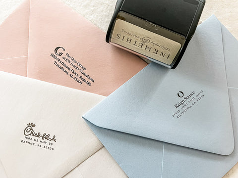 Custom Self-Inking Logo Stamps by Kestrel Montes of InkMeThis