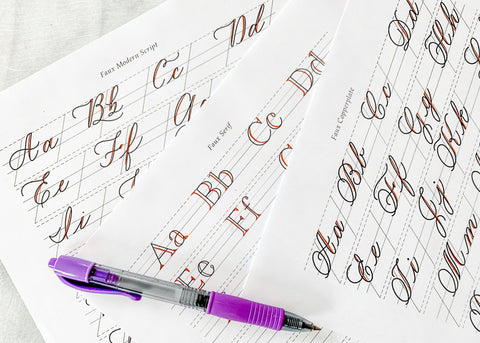 Imitating Lettering Exemplar template by Kestrel Montes of inkmethis β INKMETHIS