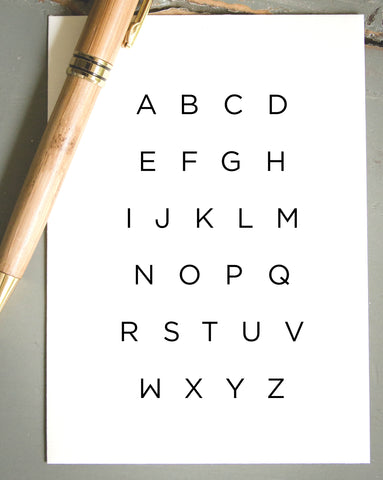 Marker stamp letters - Complete Alphabet