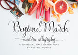 Beyond March Modern Calligraphy Font-wedding invitation font-Ink Me This