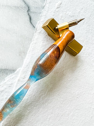 Calligraphy Pen Holder: Sunrise