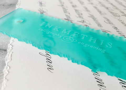 Deckled Paper Edge Ripper Ruler by Kestrel Montes – INKMETHIS