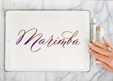 Procreate Brush: Marimba-wedding invitation font-Ink Me This