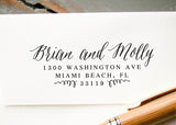 Pre-inked Return Address Stamp #108