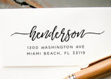 Pre-inked Return Address Stamp #025
