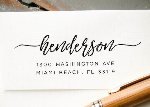 Pre-inked Return Address Stamp #025