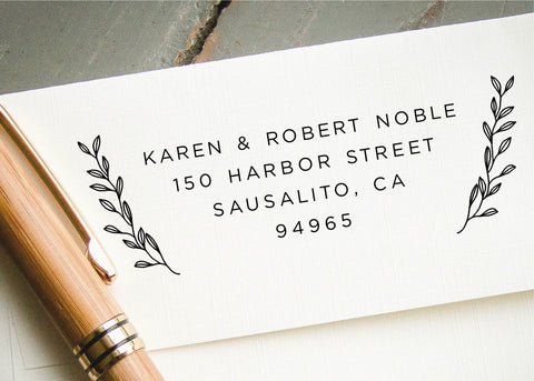 Pre-inked Return Address Stamp #035