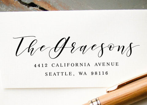 Custom Hand Lettered Stamp