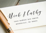 Pre-inked Return Address Stamp #039