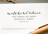 Pre-Inked Return Address Stamp #003