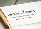 Pre-inked Return Address Stamp #004