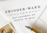 Pre-inked Return Address Stamp #050