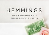 Pre-inked Return Address Stamp #632