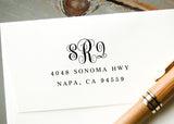 Pre-inked Return Address Stamp #074
