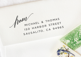 Pre-inked Return Address Stamp #814