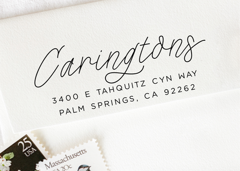Pre-inked Return Address Stamp #848