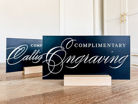 Calligraphy/Engraving Event Sign