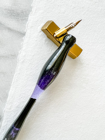 Calligraphy Pen Holder: Amethyst Night