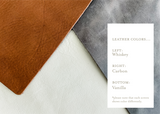 Personalized Leather Blotter: Carbon